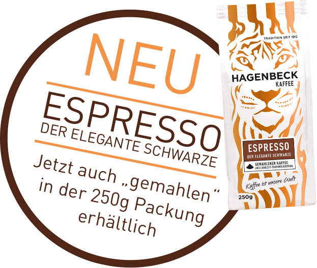 Hagenbeck Kaffee - Espresso Störer Hagenbeck Kaffee - Espresso Störer
